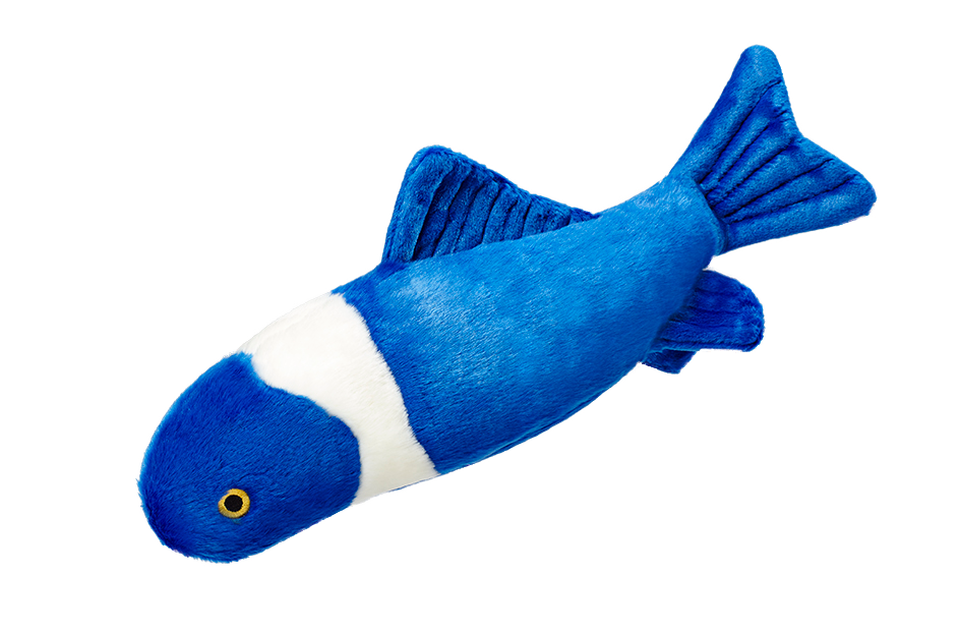 Fluff & Tuff Gil Koi (Blue) Fish Plush Dog Toy