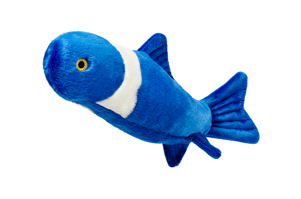 Fluff & Tuff Gil Koi (Blue) Fish Plush Dog Toy
