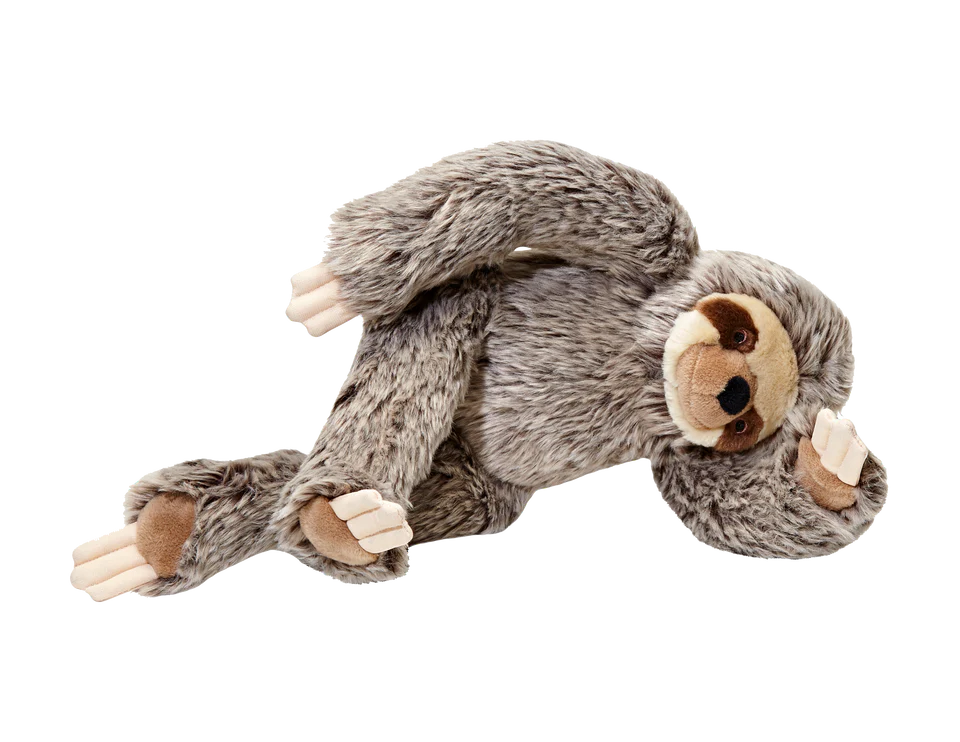 Fluff & Tuff Tico Sloth: Durable Plush Dog Toy