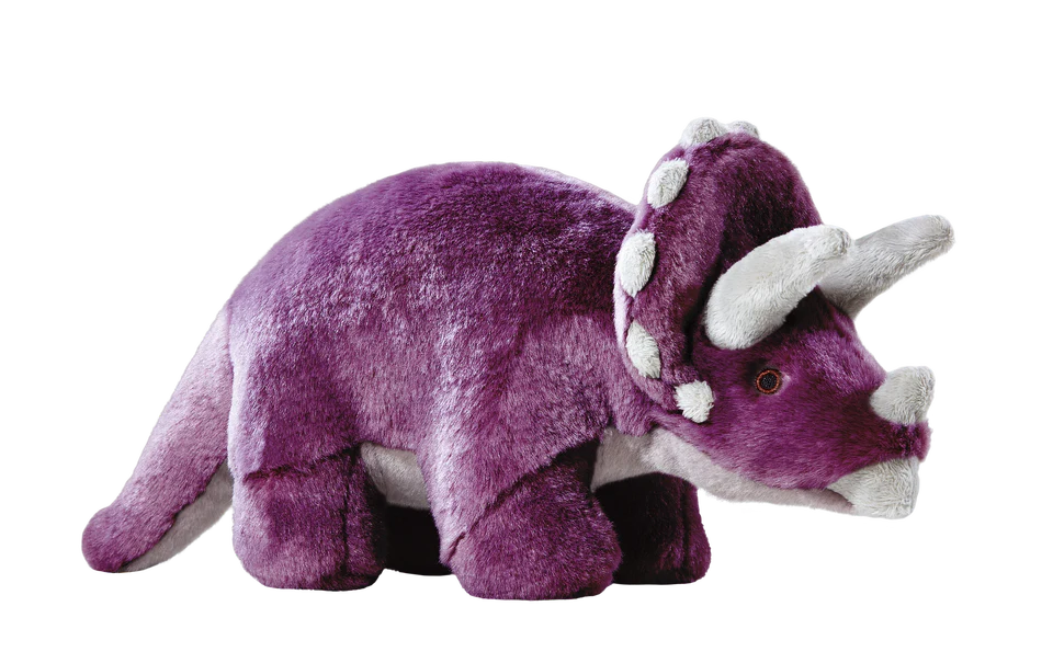 Fluff & Tuff Charlie Triceratops Plush Toy for Dogs
