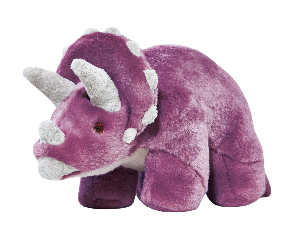 Fluff & Tuff Charlie Triceratops Plush Toy for Dogs
