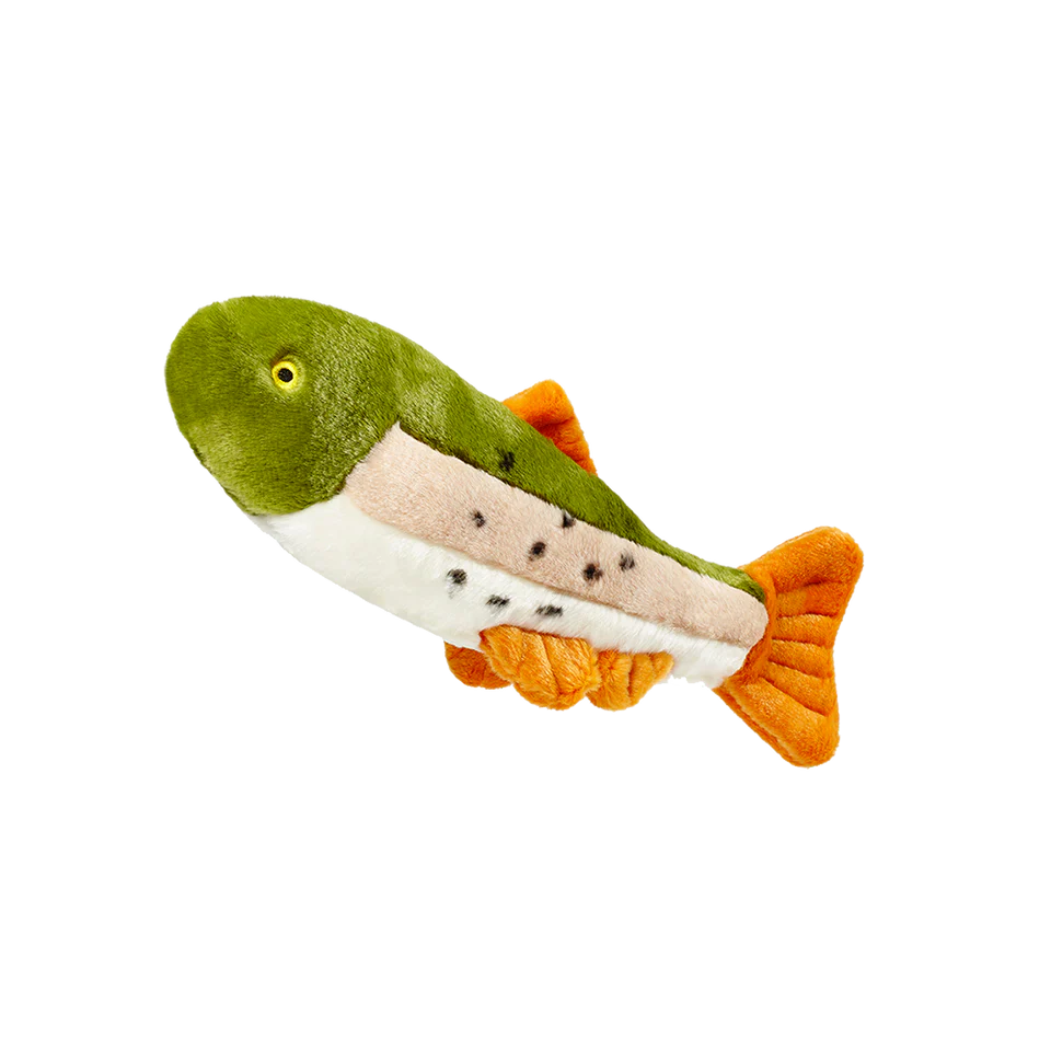 Fluff & Tuff Ruby Rainbow Trout Plush Toy for Dogs